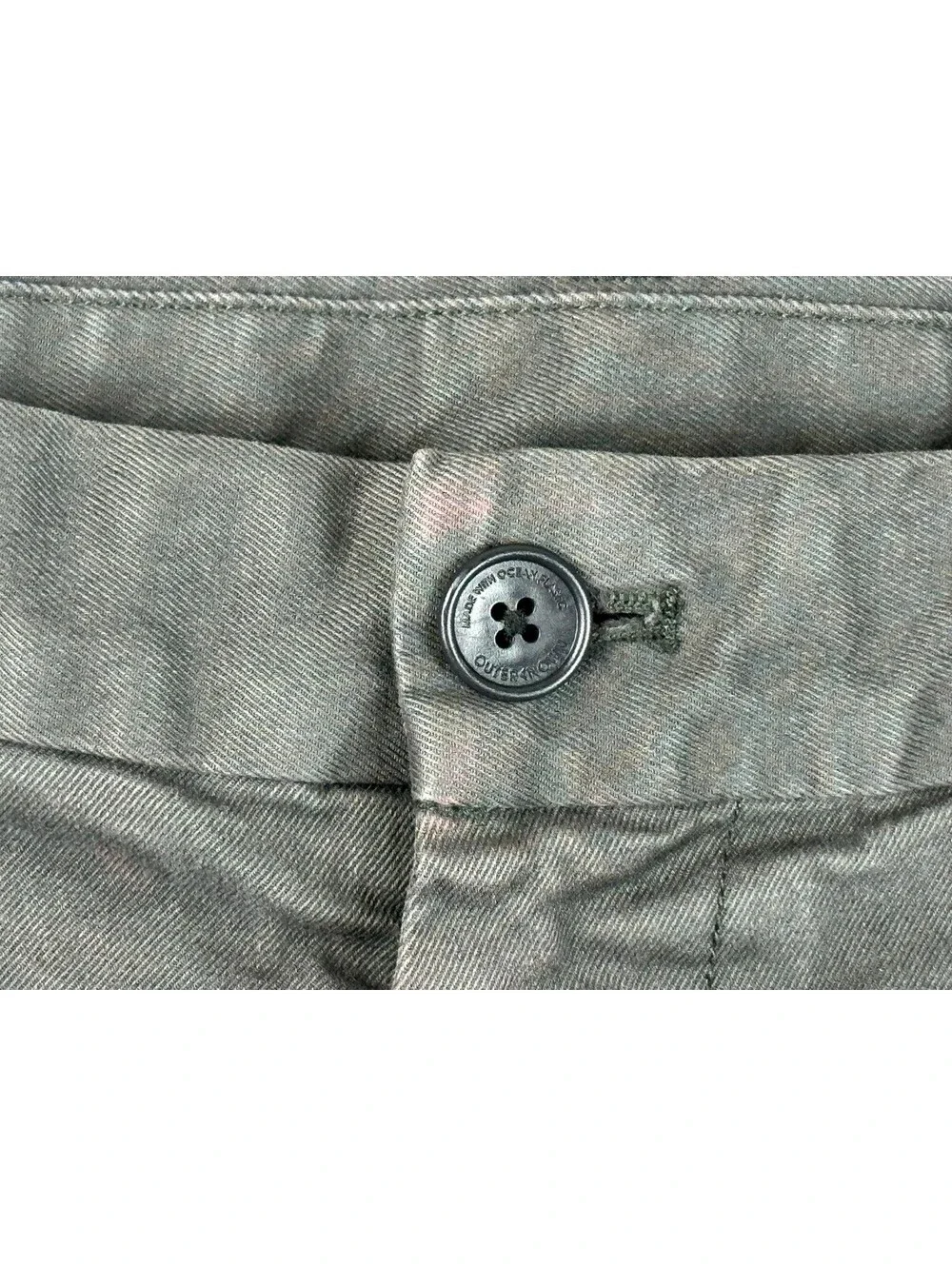 Outerknown S.E.A. Shorts Mens Gray Organic Cotton Stretch Chino 8